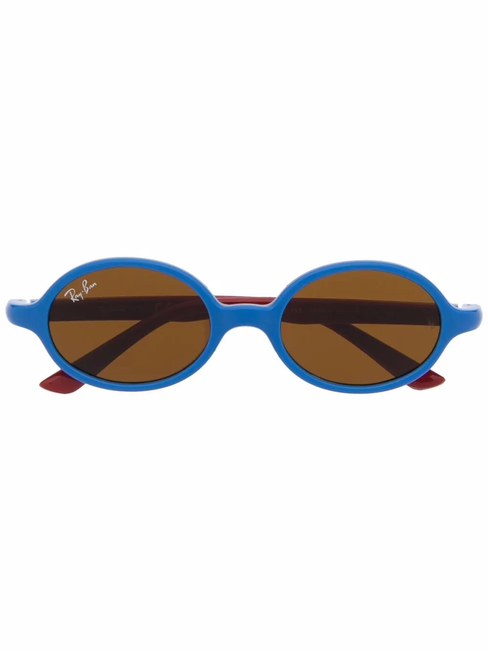 Ray-ban Junior Round Tinted Sunglasses In 蓝色