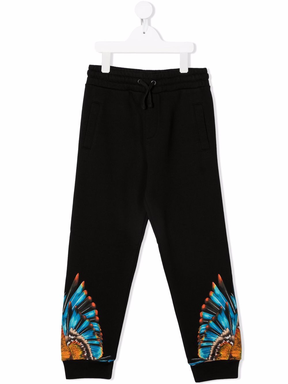 Marcelo Burlon County Of Milan Kids wings-print track pants - Black