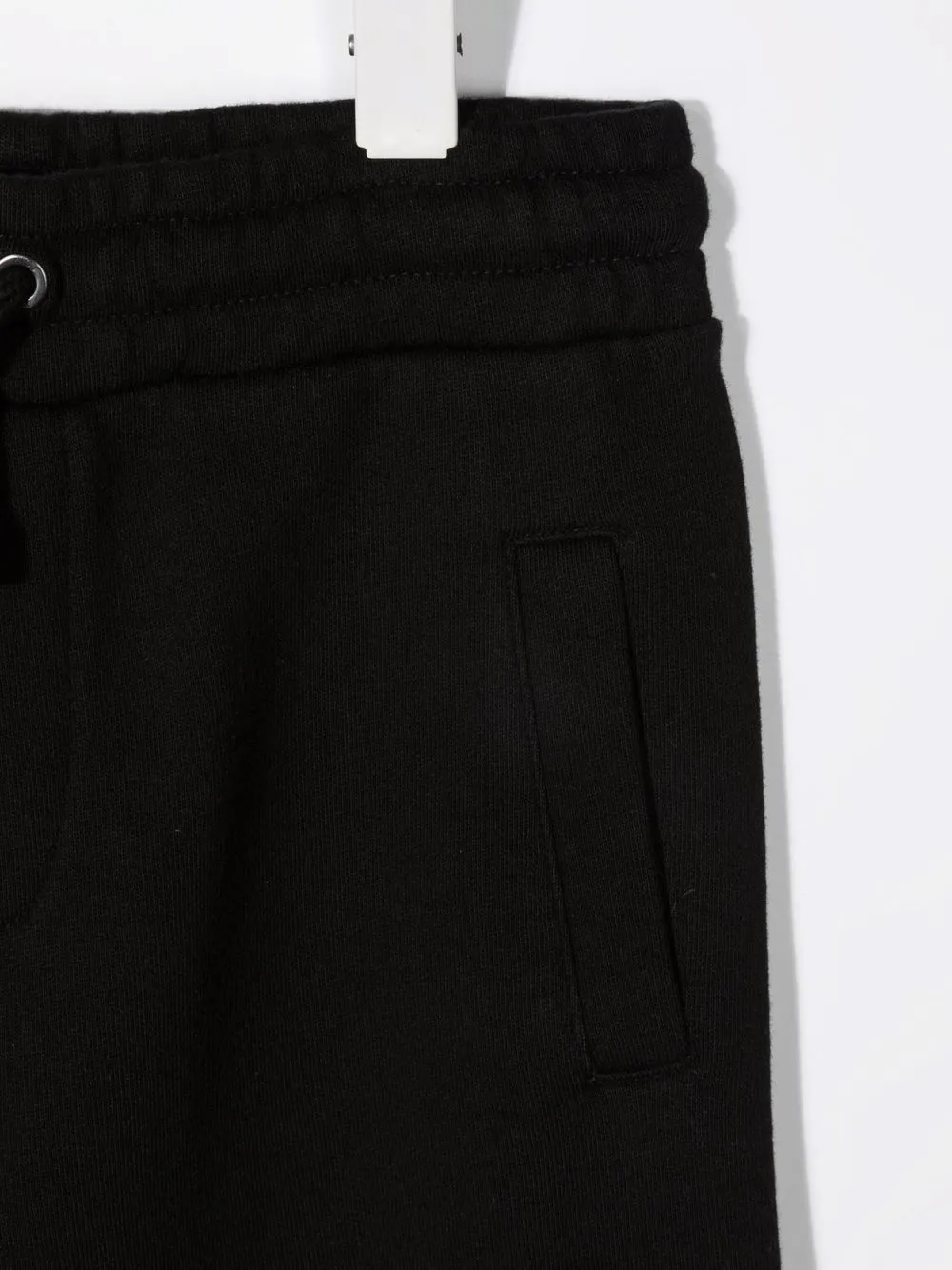 Marcelo Burlon County Of Milan Black Trousers With Multicolor Print In Black