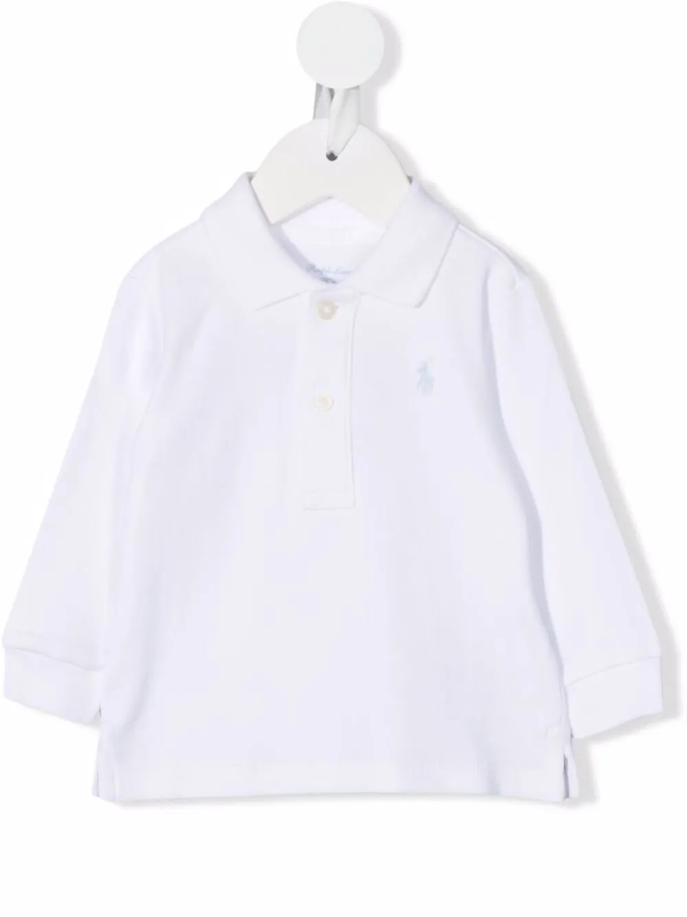 

Ralph Lauren Kids playera tipo polo con logo bordado - Blanco