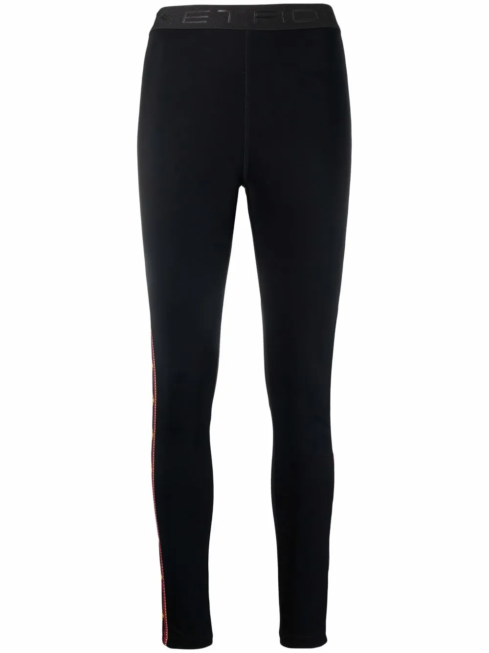 

ETRO embroidered-trim jersey leggings - Black