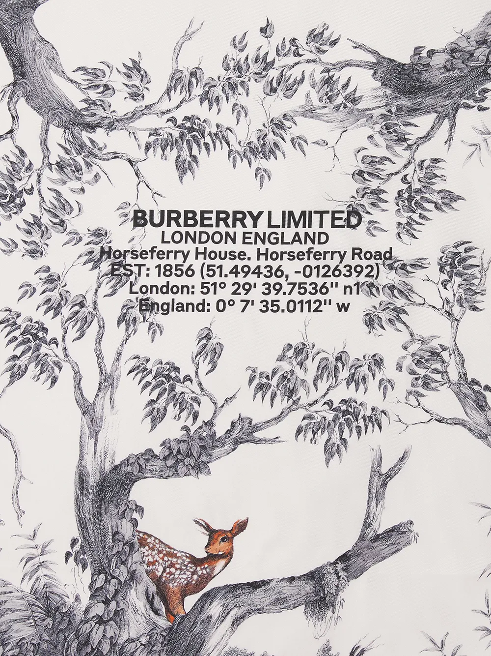 фото Burberry шарф с принтом montage