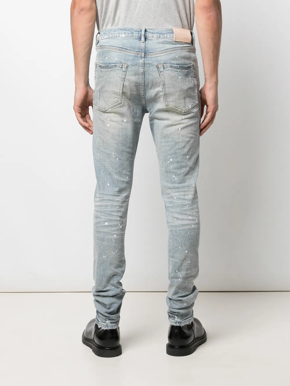 Purple Brand Paint splatter-effect Skinny Jeans - Farfetch