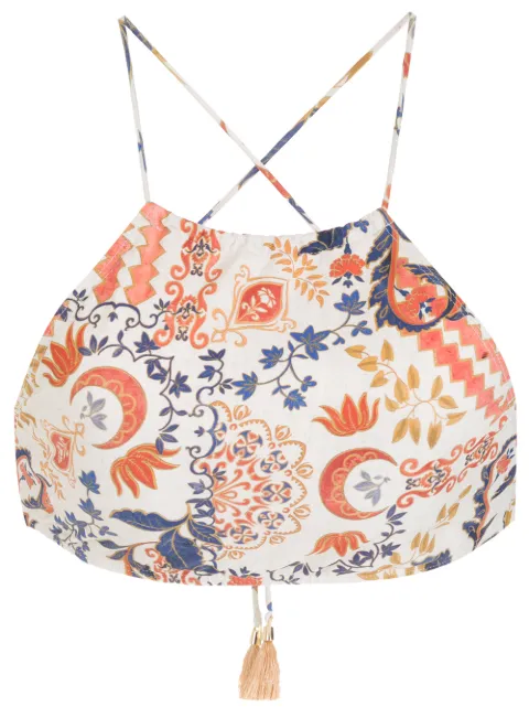 Lygia & Nanny Ilana paisley floral-print bikini