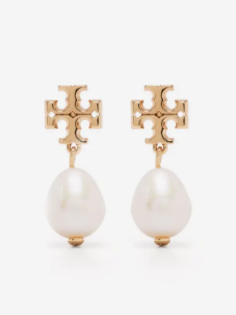 Tory Burch Kira hoops med pärla