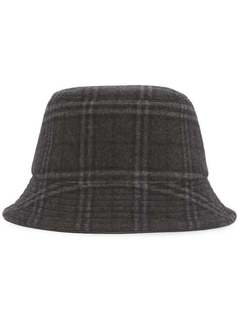 Burberry check-print bucket hat Men