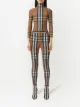 Burberry Blusa xadrez com gola alta