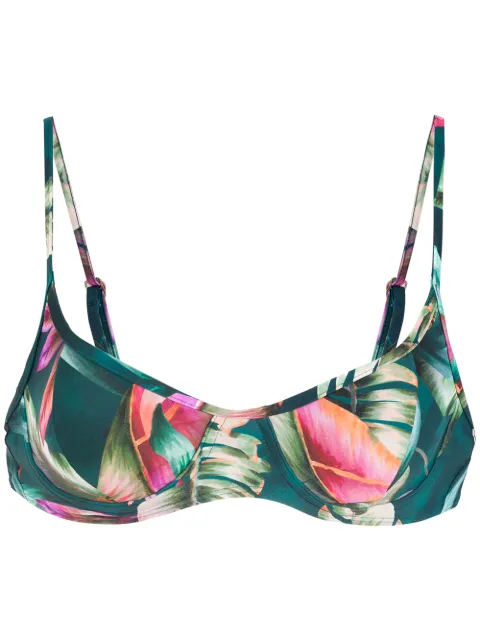 Lygia & Nanny Cassis leaf-print bikini