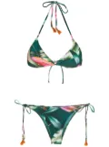 Lygia & Nanny Maya floral-print two-piece bikini - Green