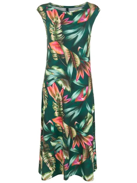 Lygia & Nanny leaf print midi dress