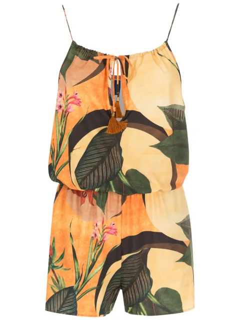 Lygia & Nanny Laya floral-print playsuit