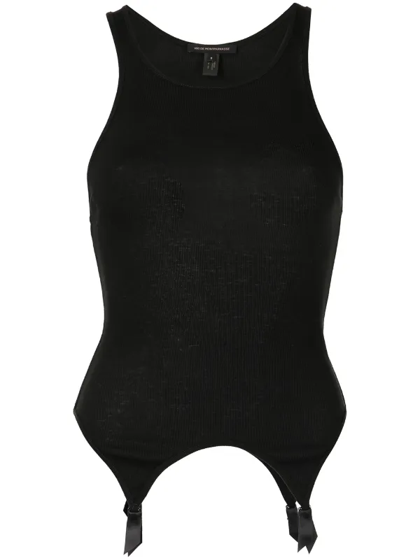 トップス OVERNEATH Garter Tank 072 (Black OVERNEATH：GARTER TANK TOP - BLACK - ORANN ONLINE SHOP