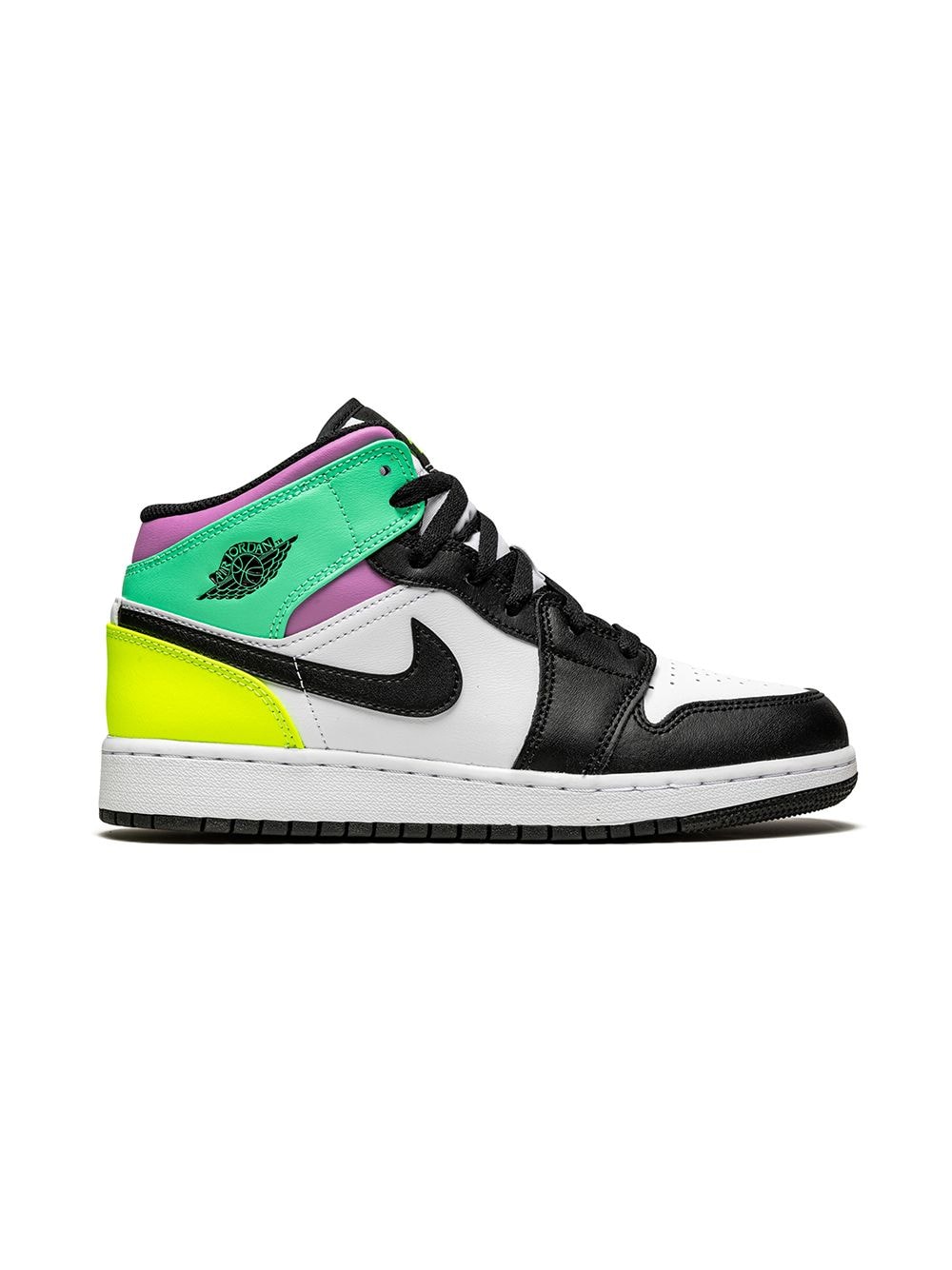 Shop Jordan Air  1 Mid "pastel" Sneakers In White