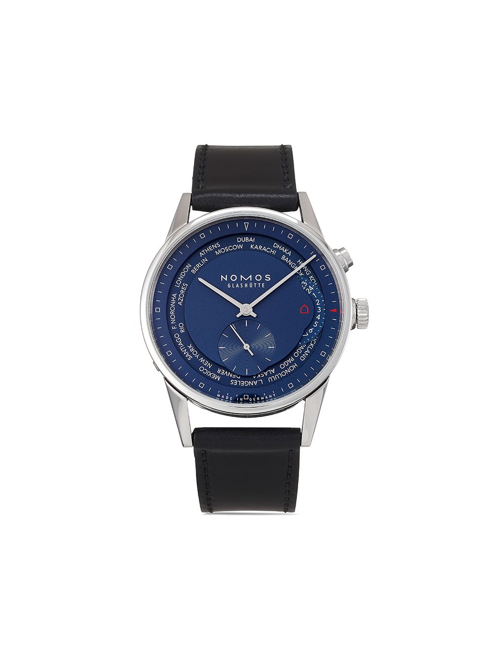 фото Nomos glashütte наручные часы zürich weltzeit pre-owned 40 мм 2017-го года