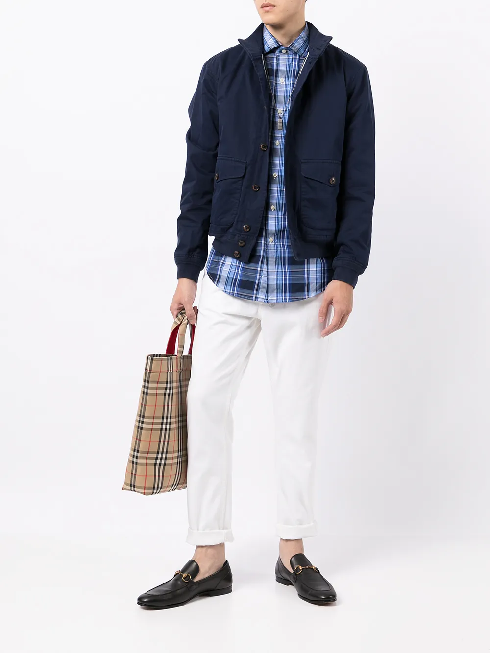 фото Polo ralph lauren бомбер на пуговицах