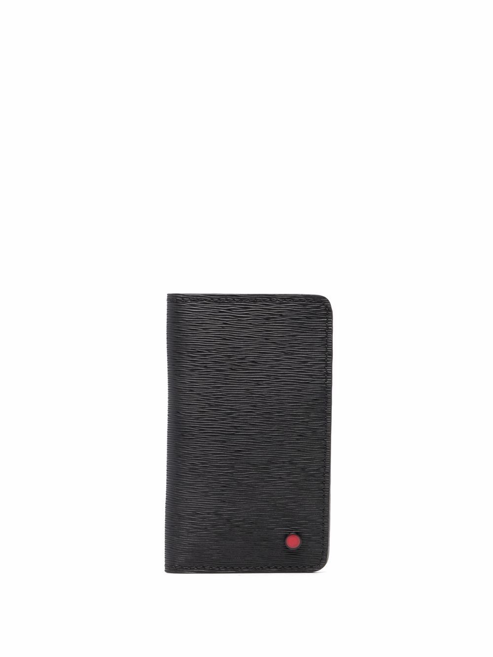 

Kiton textured leather cardholder - Black