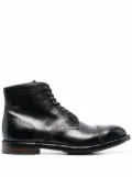 Officine Creative brogue-detail leather ankle boots - Black