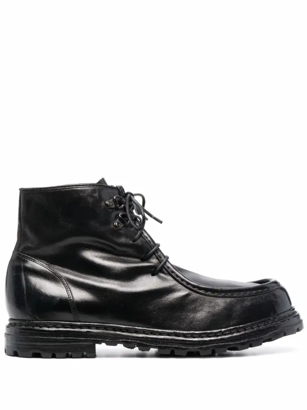 Officine Creative lace-up Leather Boots Black FARFETCH IN