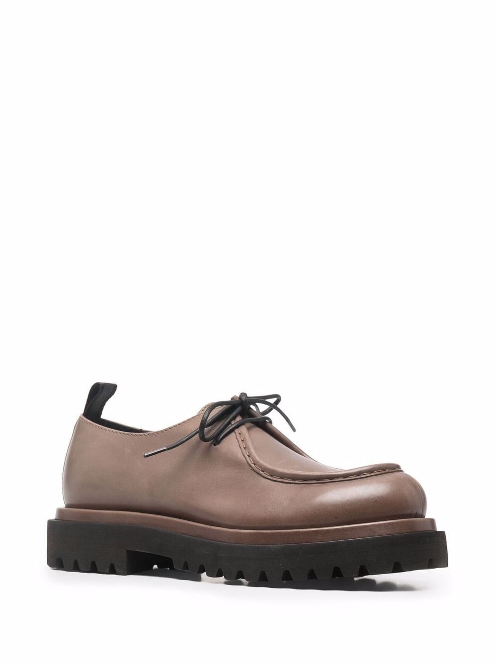 Shop Officine Creative Polished Calf Leather Shoes In Neutrals