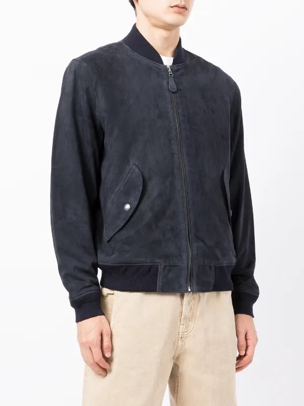 Polo ralph lauren suede bomber jacket sale