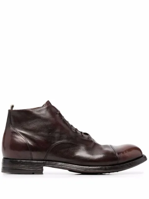 Officine Creative bottines lacées à effet poli