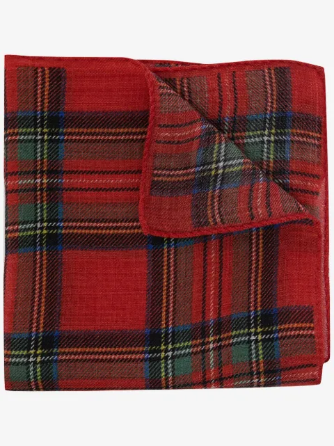 Polo Ralph Lauren tartan check pocket square
