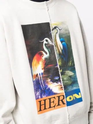 CREWNECK SPLIT LIGHT HERONS GREY MELANGE展示图