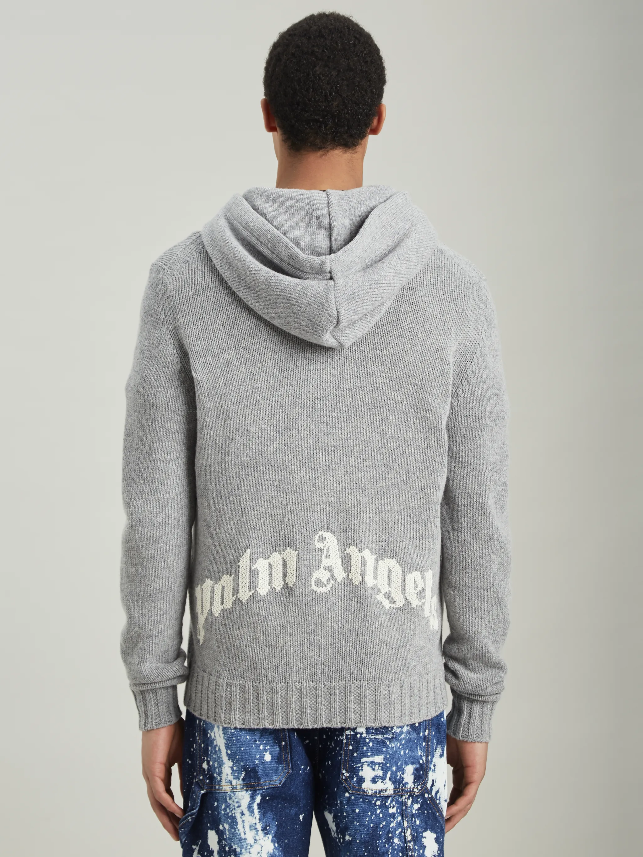 CURVED LOGO SWEATER