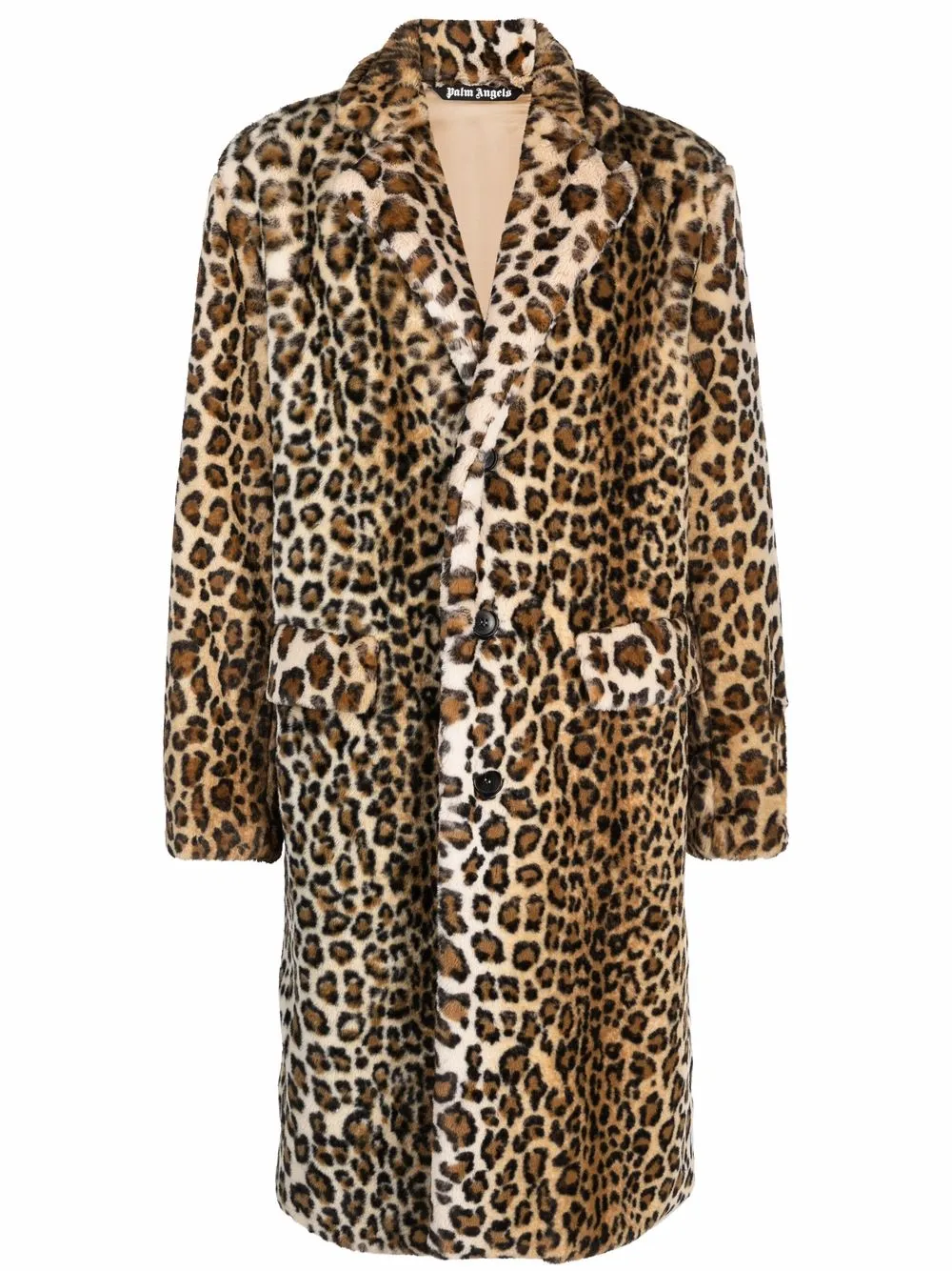 Palm Angels Leopard Faux fur Coat Farfetch