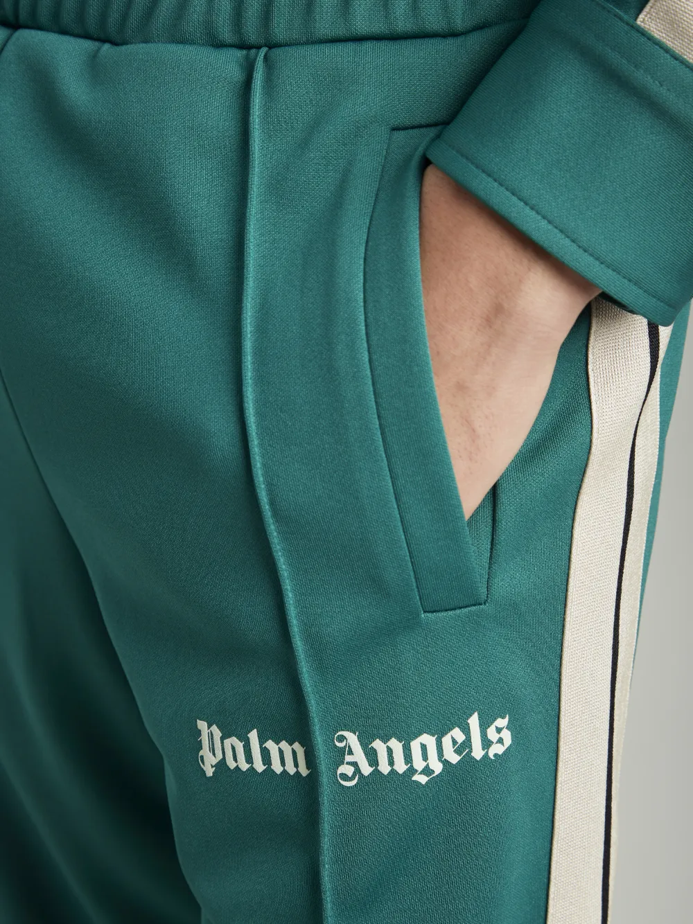 GREEN TRACK PANTS in green Palm Angels® Official