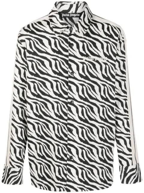 Palm Angels zebra-print shirt
