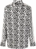 Palm Angels zebra-print shirt - Black