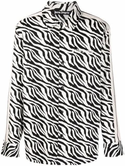 Palm Angels zebra-print shirt