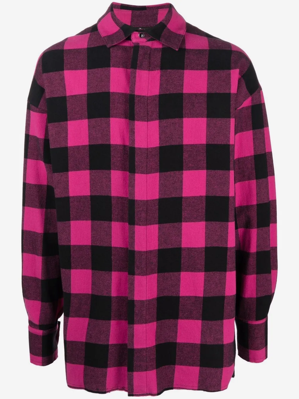 Palm Angels check-print logo shirt | Pink | Image 1