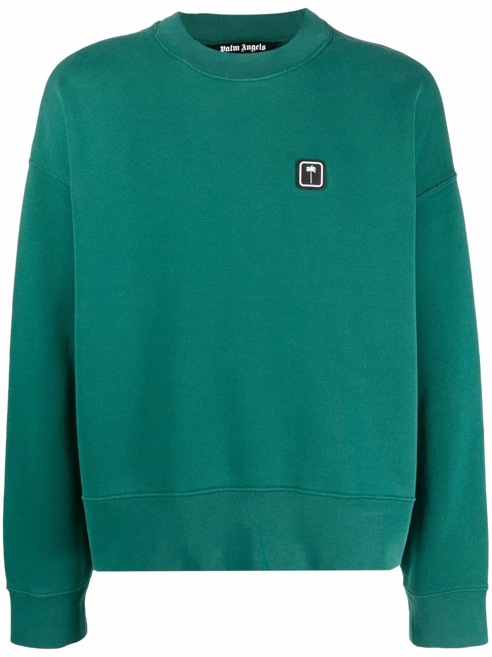 palm patch cotton sweatshirt