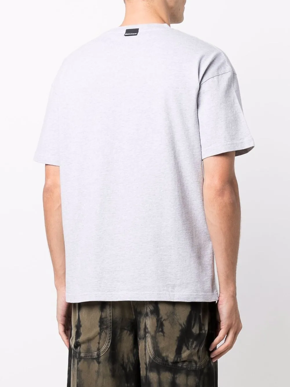 Palm Angels Palm Angel - Pxp Classic Tee Melange Gray White In Grau