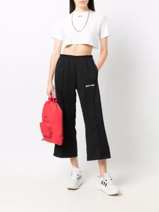 CROPPED TRACK PANTS BLACK WHIT展示图