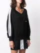 Palm Angels logo-print off-shoulder sweatshirt