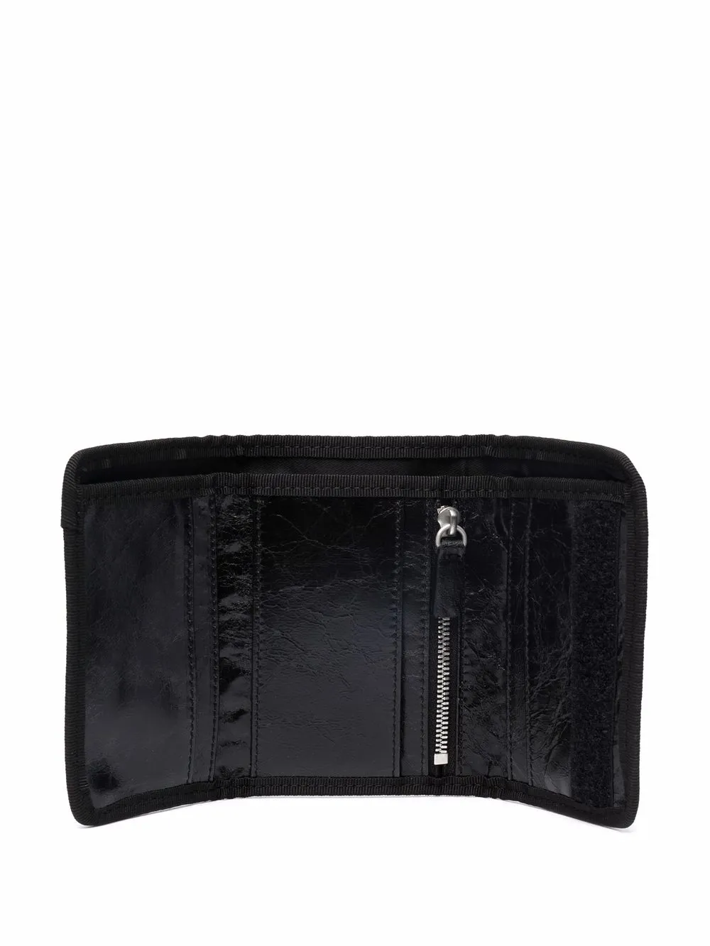  Palm Angels Crinkle Texture Wallet - Black 
