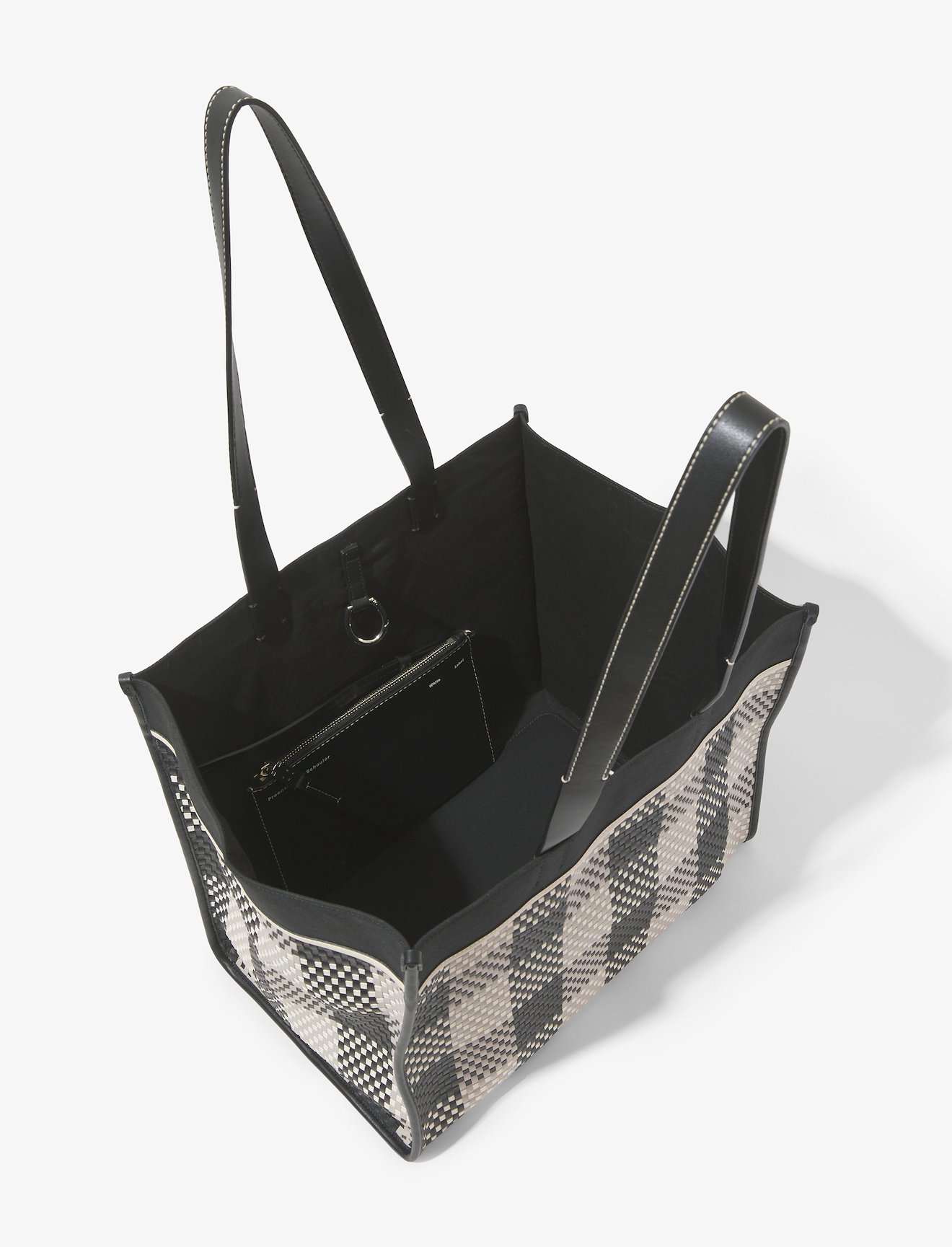 XL Morris Woven Plaid Tote #3