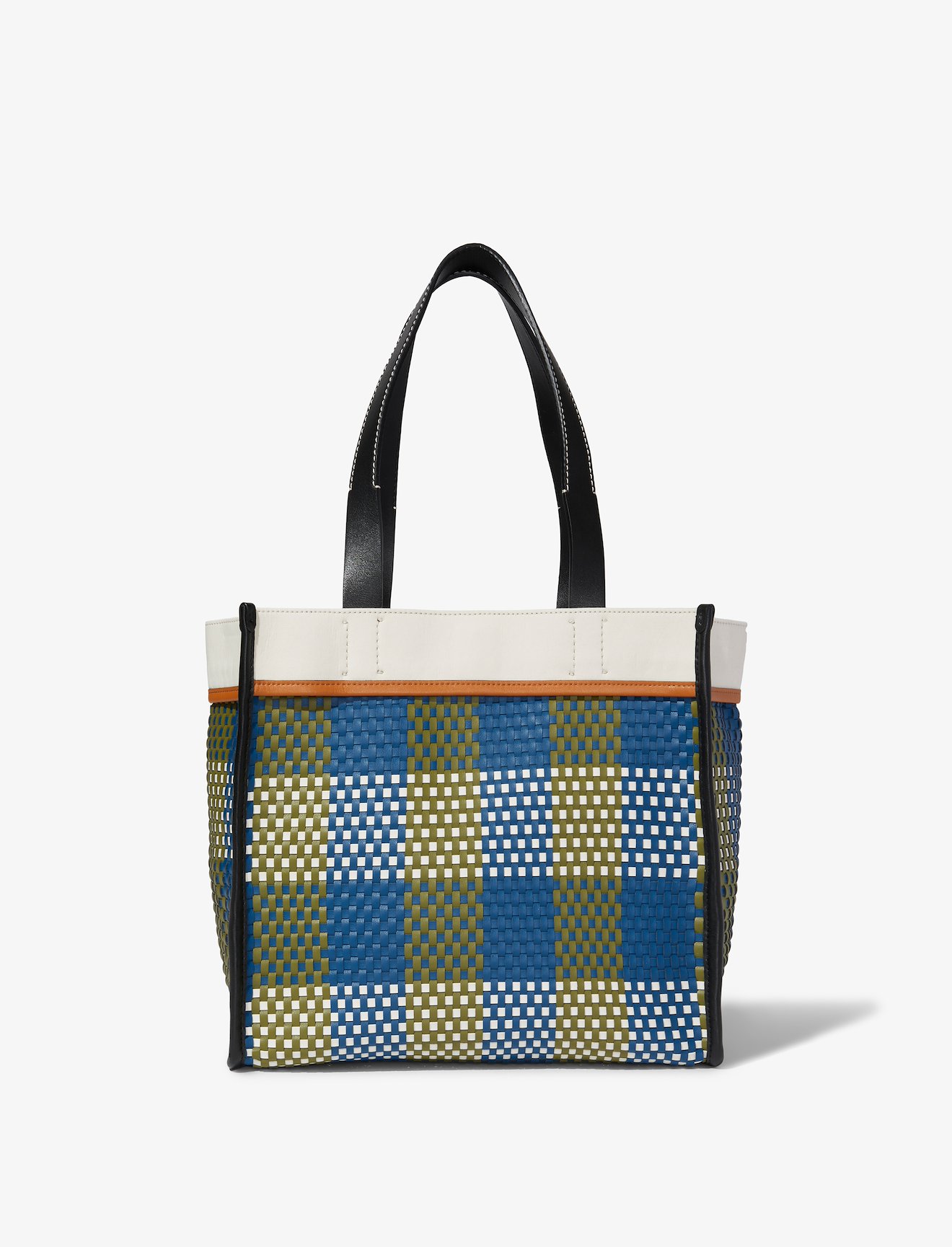 Large Morris Woven Plaid Tote #2
