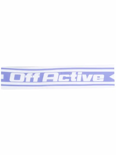 Off-White طوق رأس 'أكتيف' بشعار الماركة