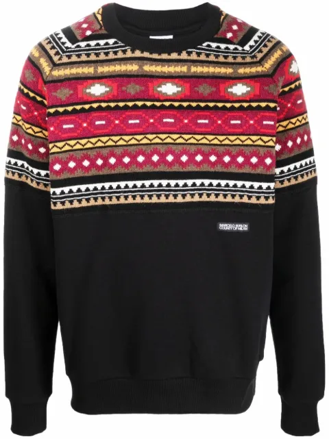 COUNTY OF MILAN folk-pattern sweatshirt