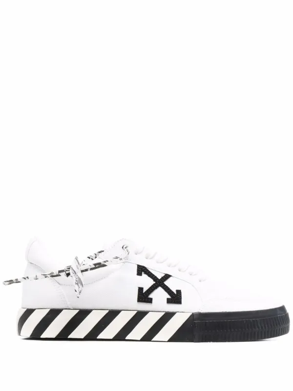 Off-White Low Vulcanized Canvas Sneakers - Farfetch