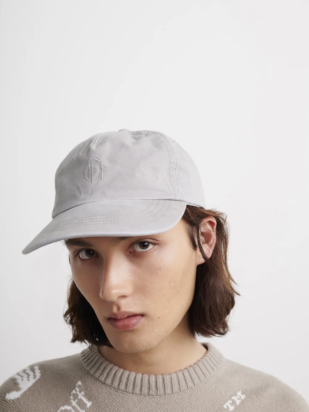 Logo Baseball Cap in grey OffWhite™ Official US