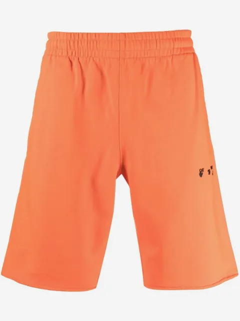 Off-White logo-print track shorts