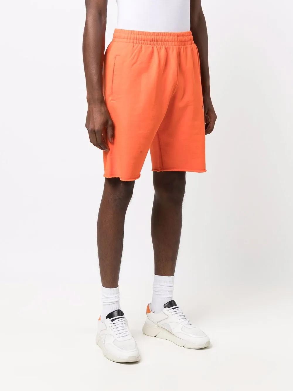  Off White Joggingshorts Mit Logo Print   Orange 