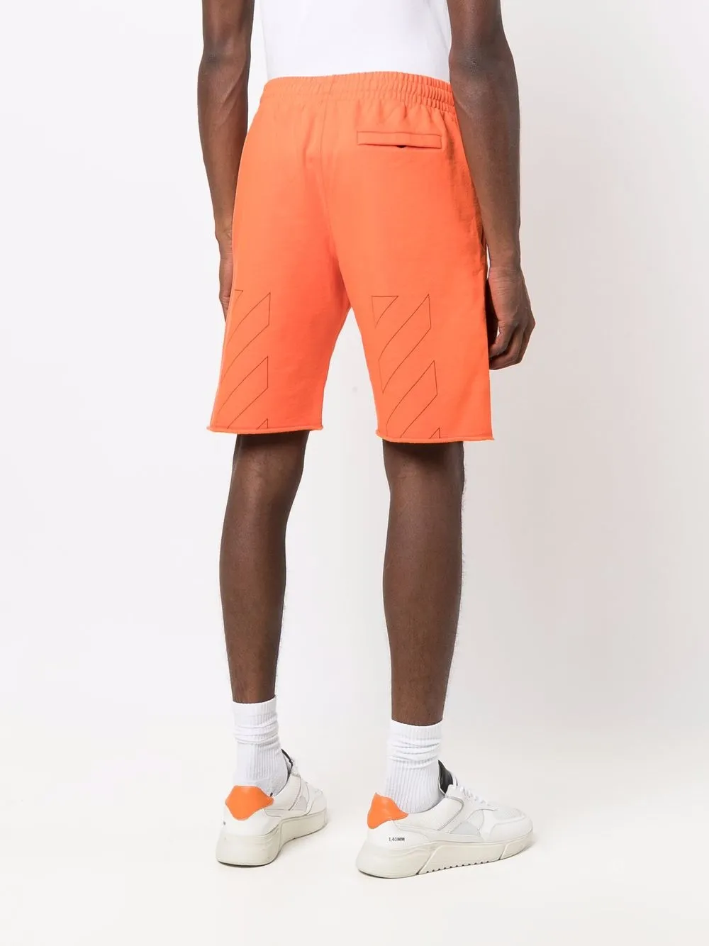 Off-White Trainingsshorts met logoprint Oranje
