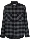 Off-White plaid flannel shirt - Grey