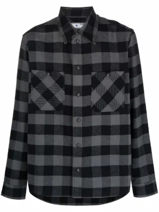 Off white flannel black shop